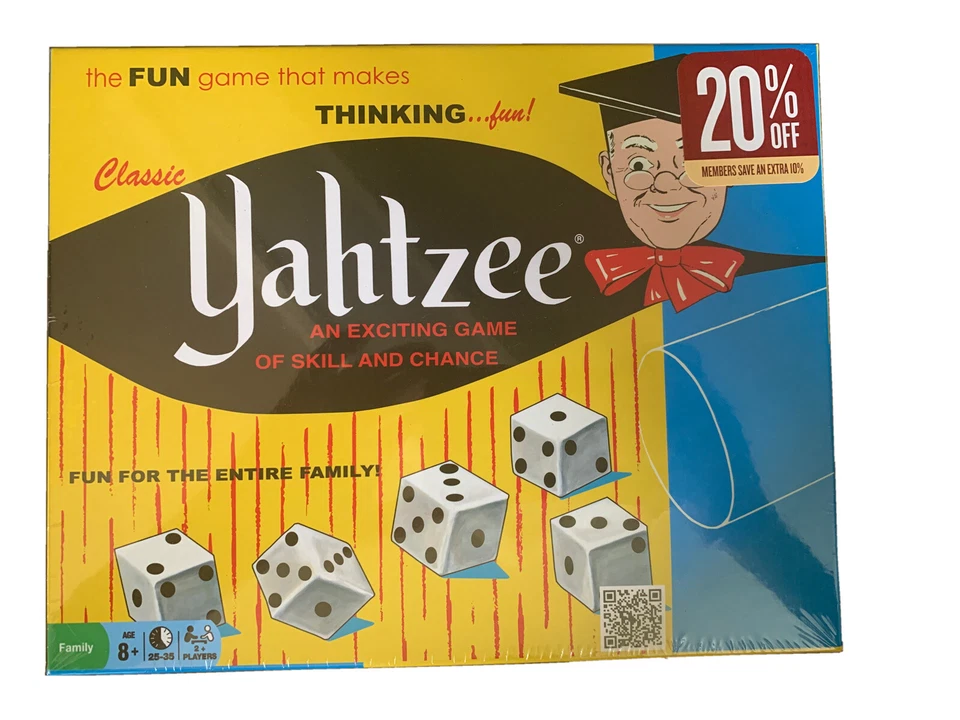 Classic Yahtzee 2013 Complete Game of Skill and Chance Family 2 Players Hasbro