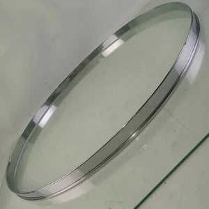 Gretsch 18"Single-Flange Broadkaster Floor Tom Drum Batter Rim/Hoop Chrome-Brass - Picture 1 of 7