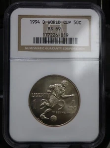 1994-D World Cup  Commemorative Half Dollar PCGS MS69 - Picture 1 of 4
