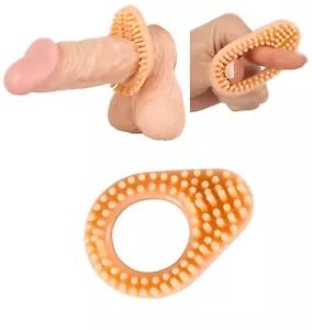 Anillo Falo Con Crestine Contra Eyaculación Precoz Temprano Cock Estimulante - Imagen 1 de 5