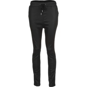 THRILLS Co WAXED Rec STRETCH Polyester ELASTIC Punk PANTS Black WOMEN size 6 SML - Picture 1 of 2