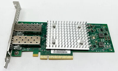 DELL KH63X MARVELL FASTLINQ QL41232HFCU Dual Port 10/25GbE SFP28 NIC FH Bracket - Image 1 of 4