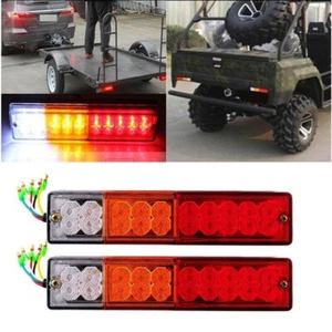 20 LED Tail Light Car Truck Trailer Stop Rear Reverse Turn Indicator LampsWK _SE - Picture 1 of 9