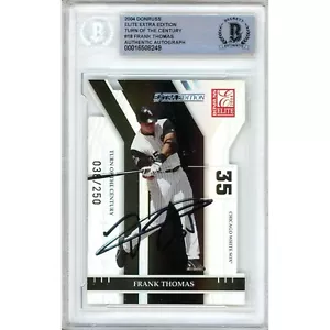 Frank Thomas Auto 2004 Donruss Elite Turn of the Century #18 Signed Beckett /250 - Picture 1 of 5
