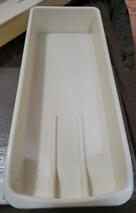 Rubbermaid Long Utensil Or Knife 3 Slot Almond Drawer Insert 16” X 6-3/8”x2.5" - Picture 1 of 3