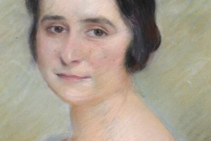 Marie Leonid Fisch (19e) Elegantes Portrait Frau Pastell Montauban Léon Cogniet - Bild 1 von 6