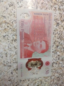 King Charles £50 Note AJ02 Low Number - Picture 1 of 3