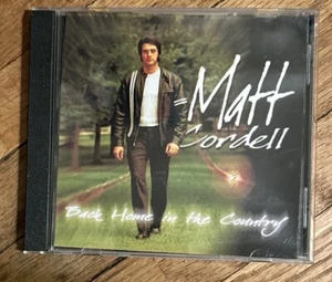 MATT CORDELL BACK HOME IN THE COUNTRY CD Elvis Presley Impersonator Chattanooga - Imagen 1 de 3