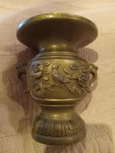 Antico portaincenso cinese/giapponese bronzo/portaincenso marchio Du Zongfu XIX secolo - Foto 1 di 5