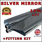 Foil 6m x76cm Car Home Van Chrome Silver Window Tint Film OneWay Mirror Tinting