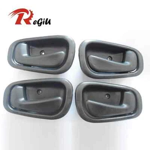 Fit 98-02 Toyota Corolla Chevrolet Prizm Inside Black Left Right Door Handle x4 - Picture 1 of 4