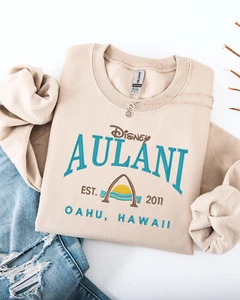 Embroidered Disney Aulani Hawaii Sweatshirt - Picture 1 of 10