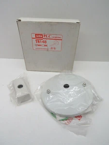 PLC Lighting TR148 Track Light Suspension Rod Hanger Holder Canopy, White - Picture 1 of 8