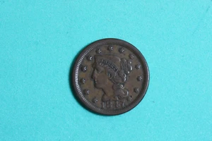 1847 BRAIDED HAIR LIBERTY HEAD LARGE ONE CENT #P00611 - Picture 1 of 2