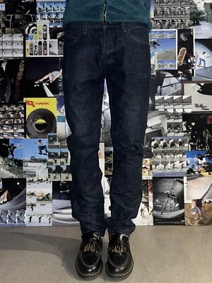 Jeans RIP CURL W32 L32 IT43 Slim Straight Fit Y2k Denim Skater Surf Rare - Imagen 1 de 4