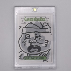 GPK GARBAGE PAIL KIDS SKETCH CARD MAULED PAUL - Victor Moreno 1/1
