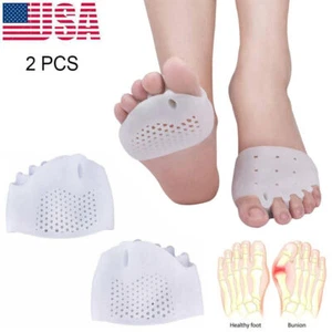 2PCS Silicone Bunion Toe Corrector Orthotics Straightener Separator Pain Foot - Picture 1 of 9