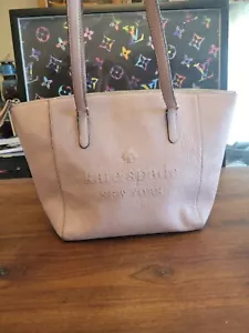 Bolso Grande de Cuero Rosa Kate Spade Larchmont Ave con Logotipo Penny Taupe - Imagen 1 de 19