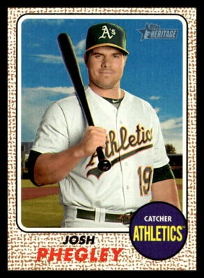 2017 Topps Heritage #55 Josh Phegley   Oakland Athletics - Image 1 of 2