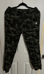 Hurley Boy's Performance Cotton Twill Jogger Green Camo Large - Picture 1 of 3