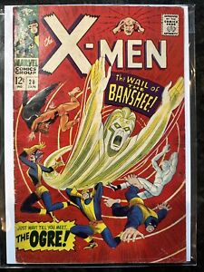 Uncanny X-Men #28 1967 Key Marvel Comic Book 1st Full Appearance Of Banshee