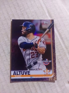 2019 Topps Opening Day Purple Foil #41 Jose Altuve - Picture 1 of 2