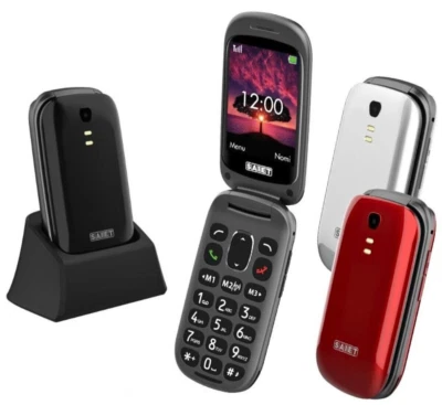 Telefono cellulare per anziani a CONCHIGLIA tasti grandi fotocamera sos gsm flip - Immagine 1 di 4