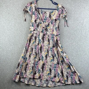 Free People Midikleid Cutout Gr. S Milkmaid Ditsy Floral Cottage Boho Y2K - Bild 1 von 12