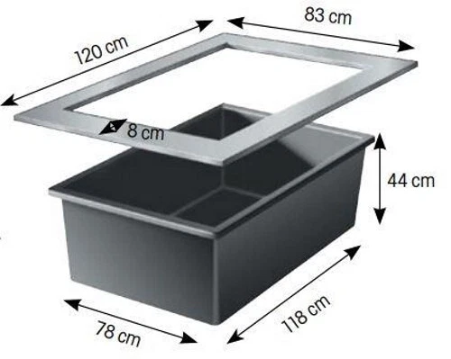 Ubbink Quadra InoxFrame Rahmen aus Edelstahl zur Kombination mit Quadra C3 - Bild 1 von 1