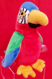 Ty Beanie Baby MWMT - Jabber The Parrot Tropical Bird - Picture 1 of 4