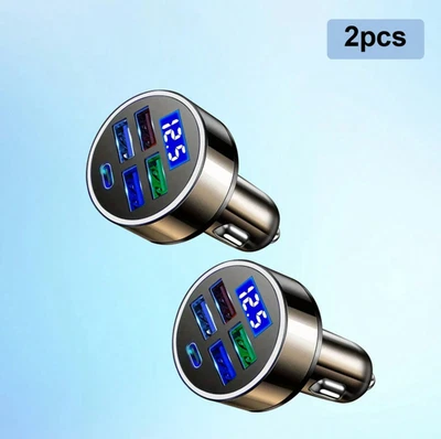 Adaptador USB CARGADOR COCHE RÁPIDO 1 PC - Enchufe compacto 12V con protección contra sobrecarga Foto 1 de 4