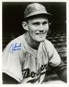 CHUCK CONNORS SIGNED 8x10 FOTO THE RIFLEMAN BROOKLYN DODGERS RARE BECKETT BAS - Bild 1 von 2