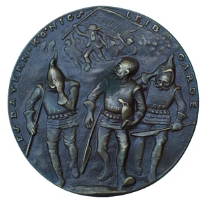 Bavarian Revolution, King's Personal Bodyguard Medal, 1918 by Karl Goetz, K-266 - Picture 1 of 2