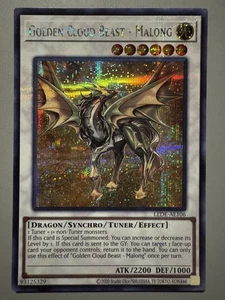 YUGIOH GOLDEN CLOUD BEAST - MALONG ASIA ENGLISH EDITION LEDE-AE106 SECRET RARE - Picture 1 of 3