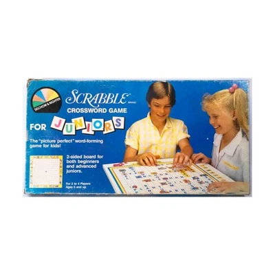 Selchow & Righter Boardgame Scrabble for Juniors (1987 Ed) Box Fair/VG+ - Image 1 of 2