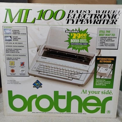 New Brother ML100 Daisy Wheel Electronic Typewriter ML-100 - Image 1 of 2