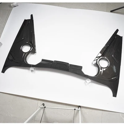 Carbon Fiber Engine Bay Panel Cover Frame Trim For Chevrolet Corvette C8 20-24 - Image 1 of 4