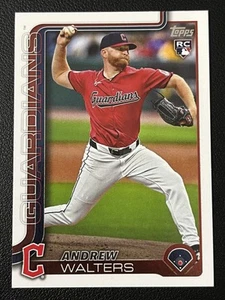2025 Topps SERIE 2 Andrew Walters RC Cleveland Guardians Rookie Karte #637 - Bild 1 von 2