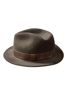 Vintage L.L. Bean Hat Wool Felt Fedora Size L / XL Fast Tab Dad Gorpcore USA - Picture 1 of 8