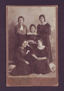 1910s Armenian Female School Class girls Original Photo embroidered collar Neckl - Picture 1 of 2