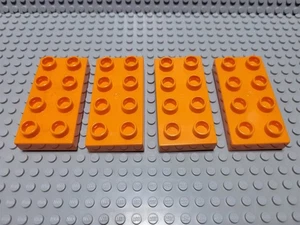 LEGO Duplo Lot of 4 Orange 2x4 Plate Pieces - Picture 1 of 1