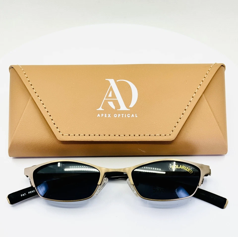 ELITE EYEWEAR SMART CLIP 606 AGOLD Bronce Rectángulo Anteojos 46-19-135 B:25 A Foto 1 de 4