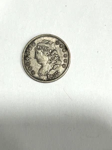 Media moneda de diez centavos de plata busto tapado 1832 H10c MUY BONITA ALTA CALIDAD - Imagen 1 de 2