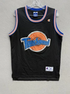 Tune Squad Michael Jordan 23 maglia nera vintage Space Jam Champion taglia M - Foto 1 di 10