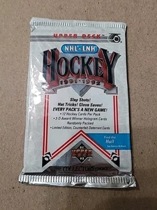 1991-92 Upper Deck Hockey 12 Card Sealed Pack Find The Hull - Picture 1 of 2
