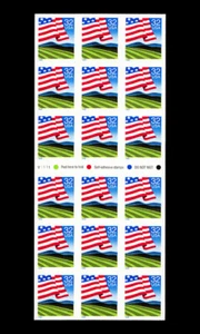 USA 1995 FLAG OVER FIELDS #2919a CONVERTIBLE BOOKLET PANE MNH - Picture 1 of 1