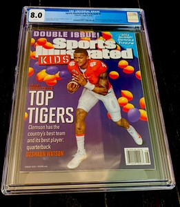 DESHAUN WATSON ROOKIE SPORTS ILLUSTRATED FOR KIDS COVER 2016 W Cards POP 1 CGC 8