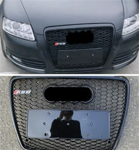 Parrilla hexagonal de malla para parachoques delantero Audi A6 C6 RS6 2005-2011 - Imagen 1 de 4