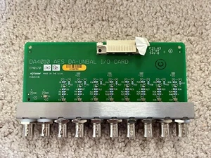 NVision DA4010 AES DA-UNBAL I/O CARD DA 4010 EM0170-00 - Picture 1 of 2