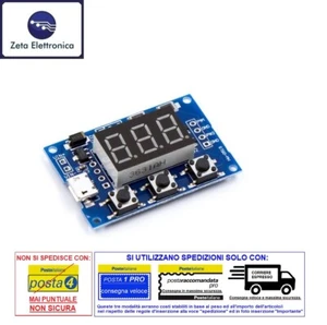 MODULO GENERATORE DI SEGNALI PWM DI FREQUENZA IMPULSI AD ONDA QUADRA REGOLABILE - Foto 1 di 3